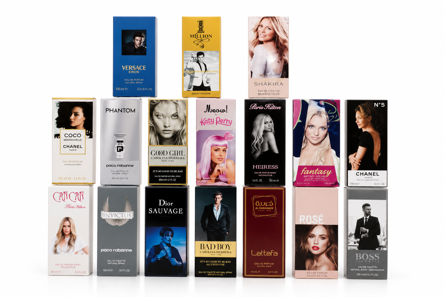 Perfumes de hombre y mujer