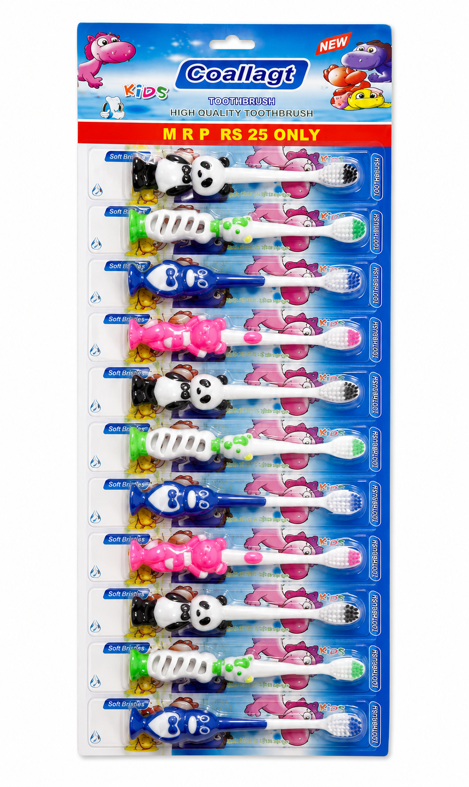 Docena de cepillos de dientes para niños